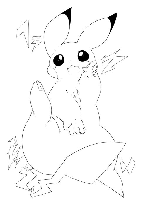 ペン入れ
ピカチュウ 