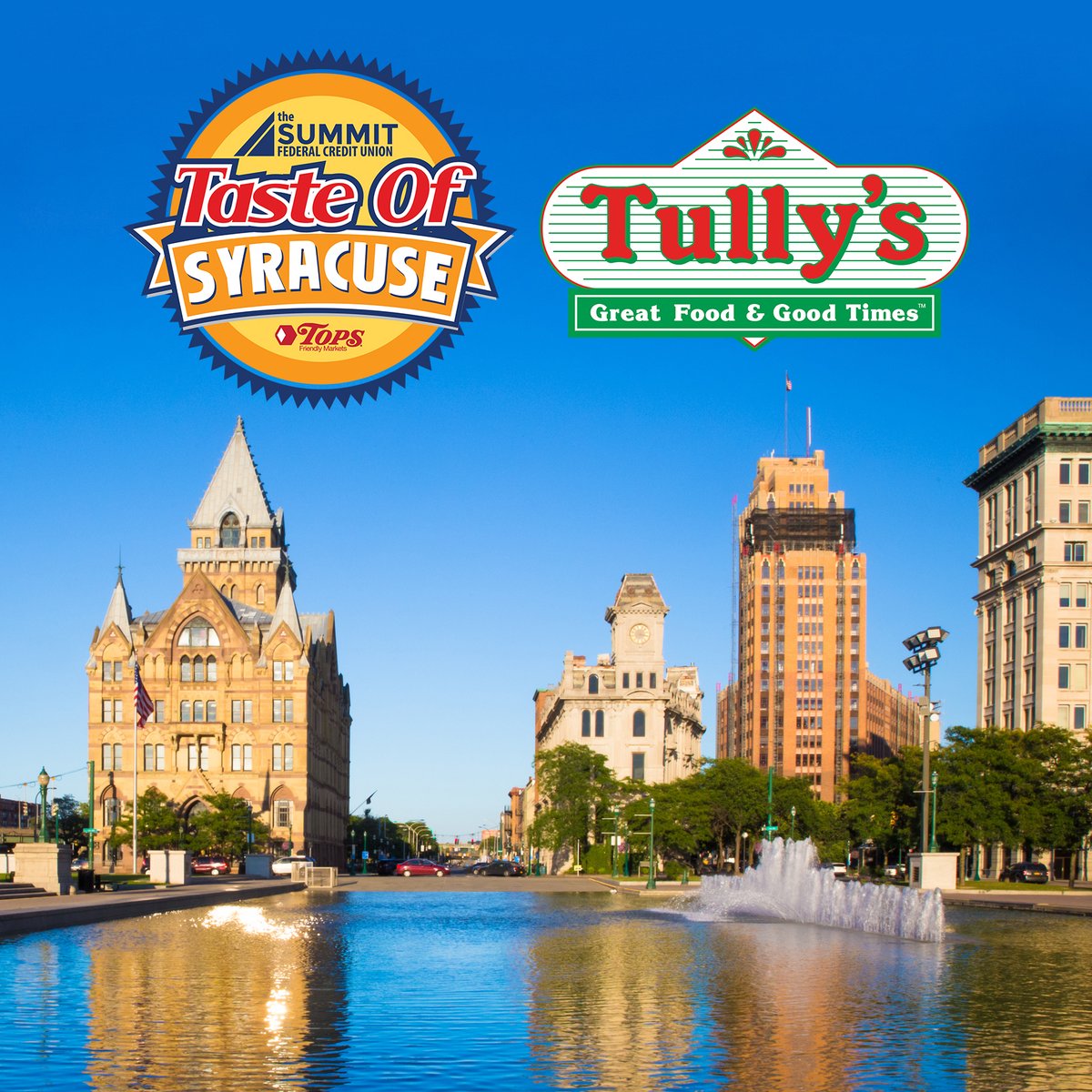 Tully's Good Times (@tullysgoodtimes) on Twitter photo We’re SO excited to be part of <a href="/tasteofsyracuse/">Taste of Syracuse</a> this year 🤩 Join us June 6th and 7th in Clinton Square! We’ll be serving samples of our famous potato salad, cold drinks, and hot tenders! 🥔🍻🐔 See you there! 🫵
.
.
.
.
#tullys #tasteofsyracuse #syracuse We’re SO excited to be part of <a href="/tasteofsyracuse/">Taste of Syracuse</a> this year 🤩 Join us June 6th and 7th in Clinton Square! We’ll be serving samples of our famous potato salad, cold drinks, and hot tenders! 🥔🍻🐔 See you there! 🫵
.
.
.
.
#tullys #tasteofsyracuse #syracuse