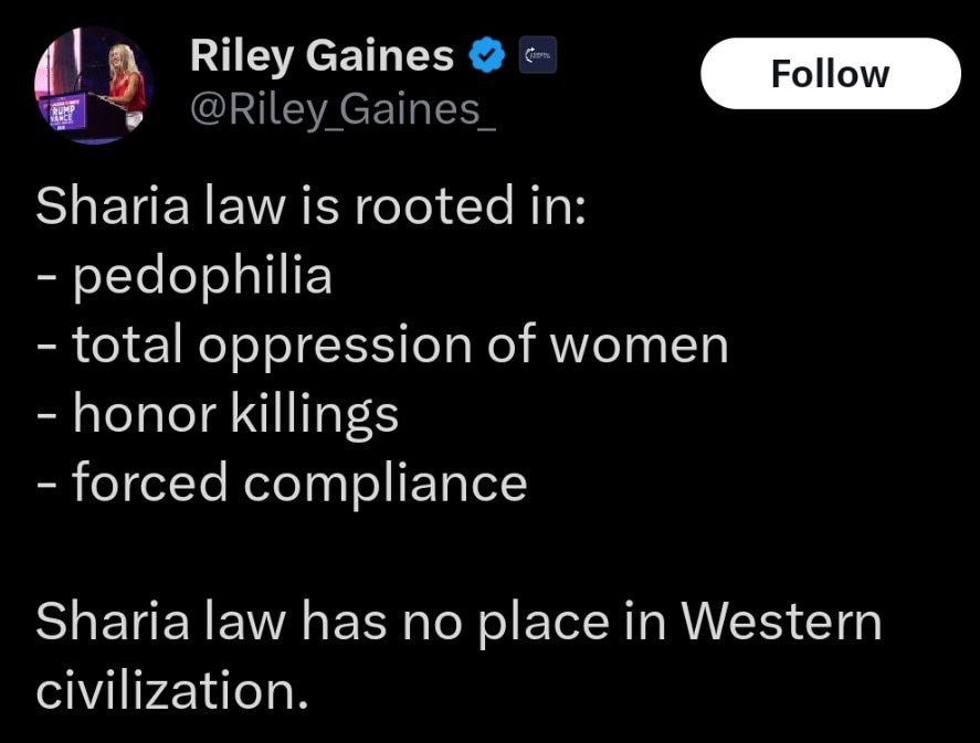There’s little difference between Sharia law and democrats.