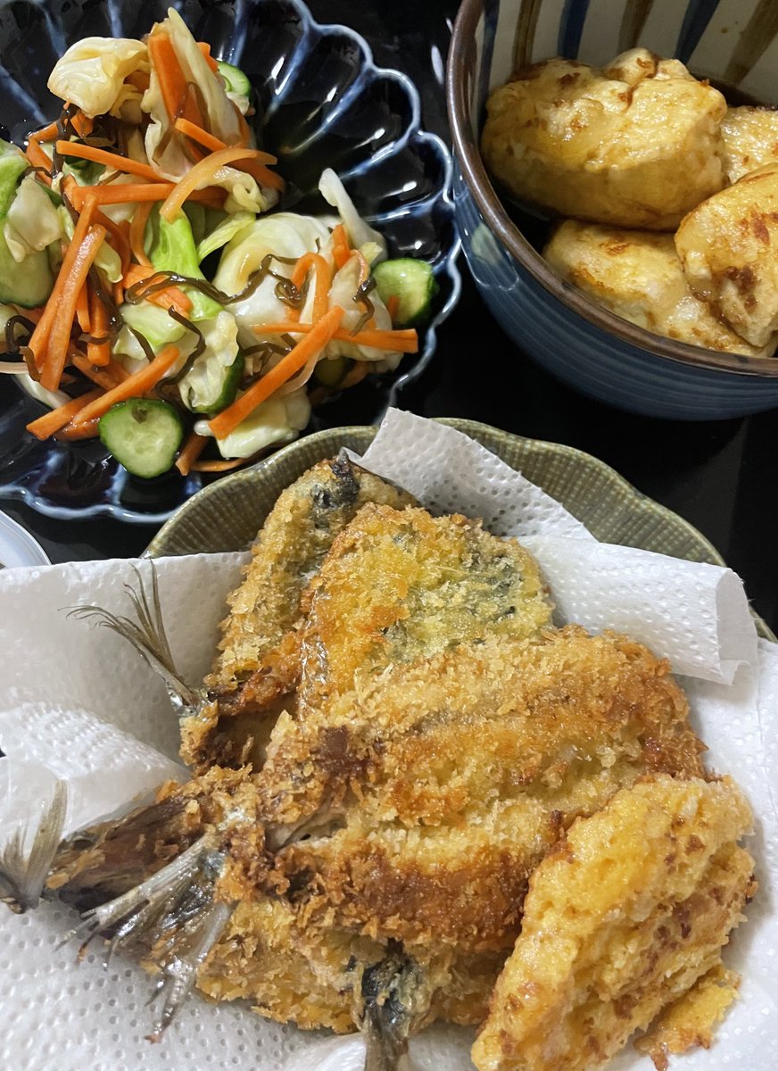 フライと揚げ出し豆腐