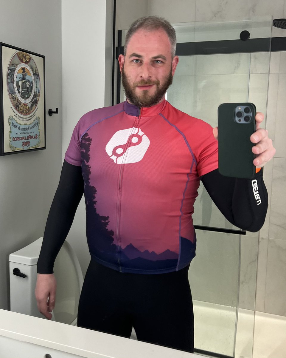 ALC means seven days of spandex. Day 1. #gaycyclist