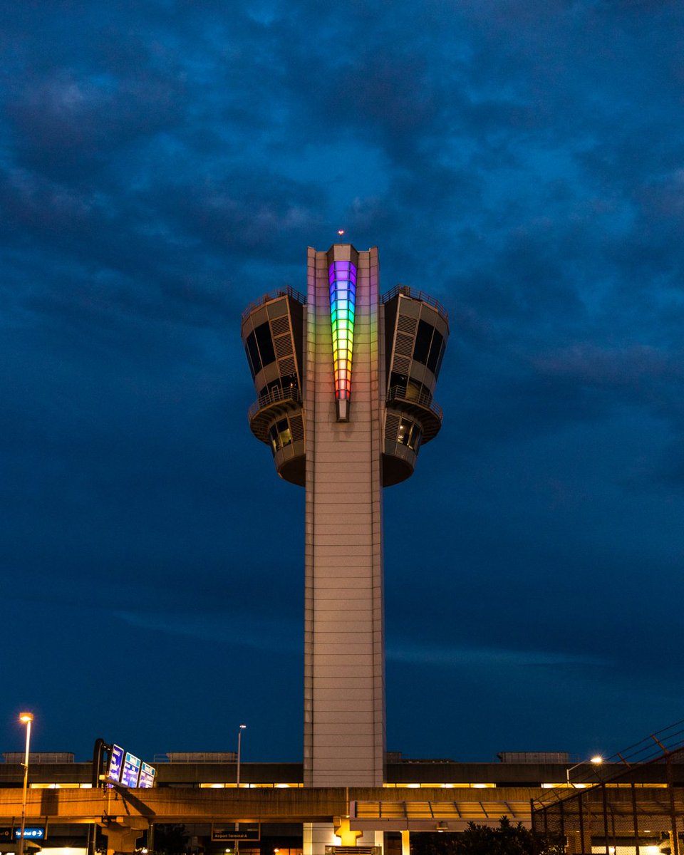 PHL is proud to celebrate and support the LGBTQ+ community this month and always. We’ll be lighting up our ramp tower to celebrate all month long. 🏳️‍🌈 To all who make our airport, and our city, shine brighter with love and authenticity: we see you, and we support you. #PhillyPride