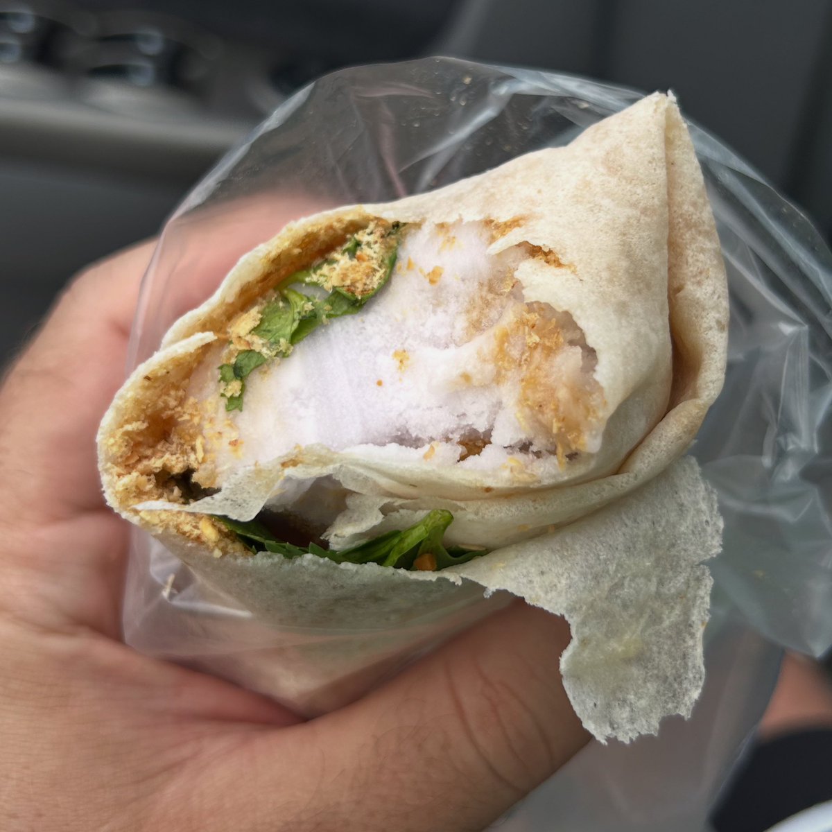 Just tried some peanut ice cream wrap for the first time. Long overdue. They make it with peanut powder and cilantro. It tastes good especially with the right flavors of ice cream.
