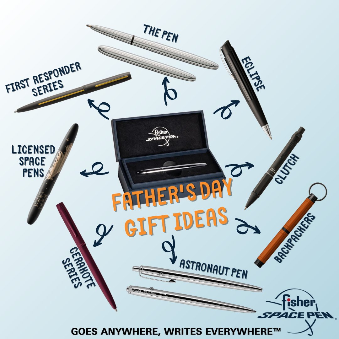 This Father’s Day, gift Dad a pen that’s out of this world! The Fisher Space Pen is perfect for his adventures. #FisherSpacePen #FathersDay