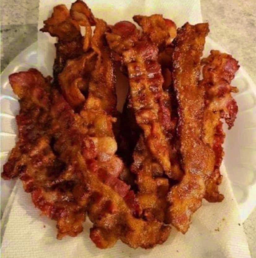 Is bacon better chewy or crispy?