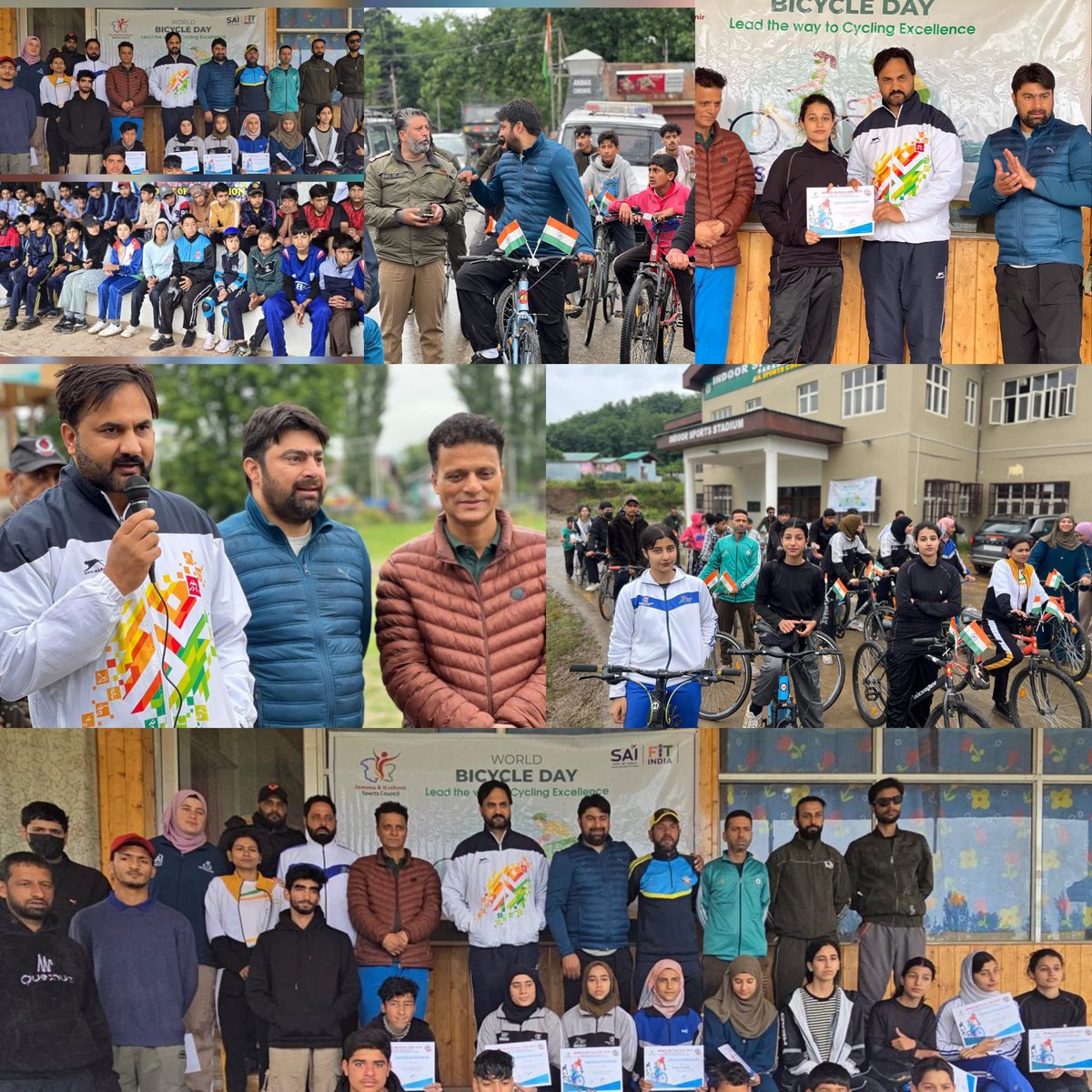 World bicycle day celebration held at Baramulla which was organised by J&amp;K Sports Council and Baramulla Sports Association.

Mr. Iftikhar Ahmad DIO Baramulla was the Chief guest &amp; Omar Kakroo as Guest of honour.

<a href="/OfficeOfLGJandK/">Office of LG J&K</a> 
<a href="/nuzhatjehangir/">Nuzhat gull</a> 
<a href="/JKSportsCouncil/">J&K Sports Council</a>