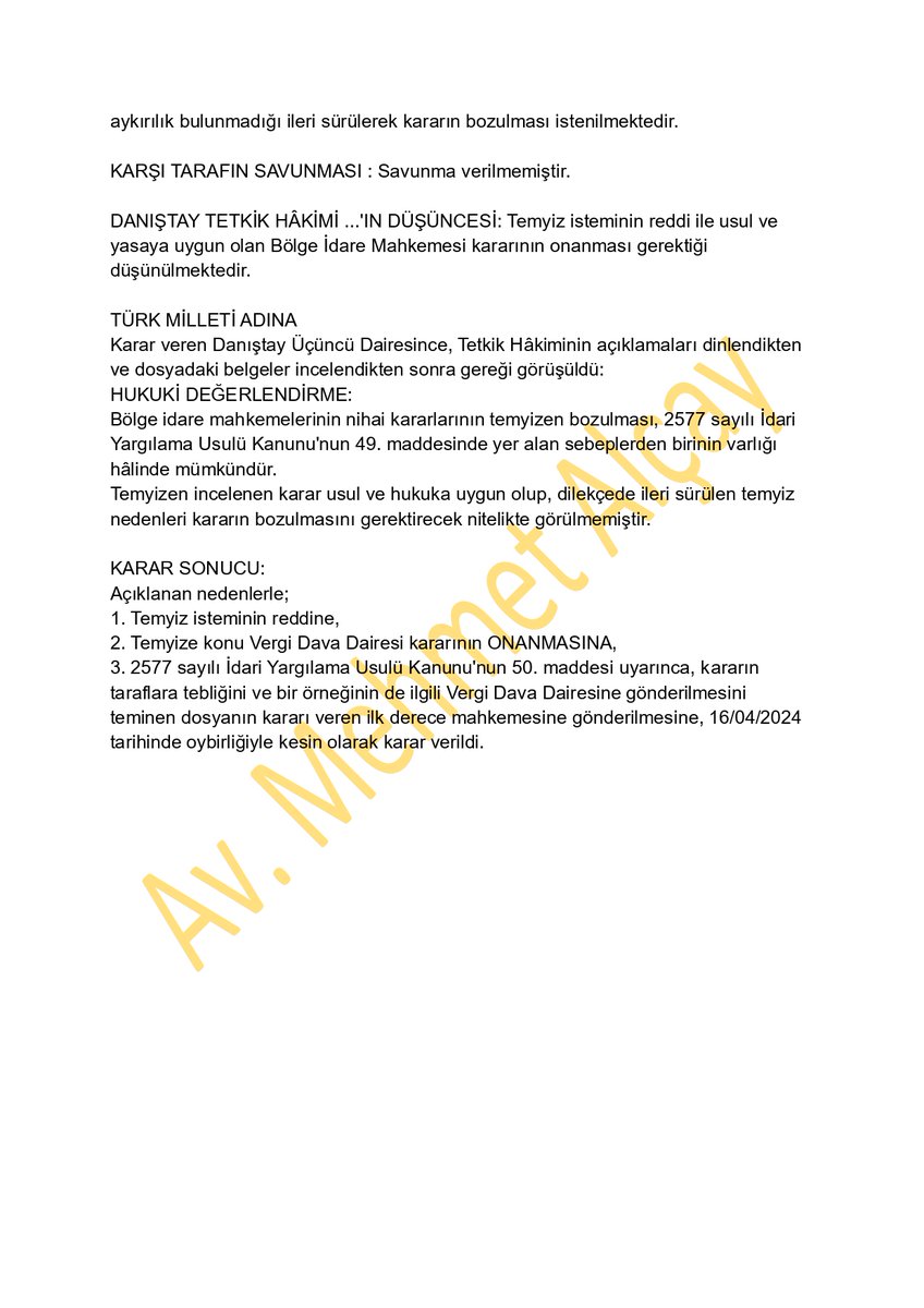 🔥İhlal olmaması halinde ilk taksiti ödenen matrah artırımı dahi cezalı vergiden korunmak için yeterlidir.🔥

Kararın tam metni👇