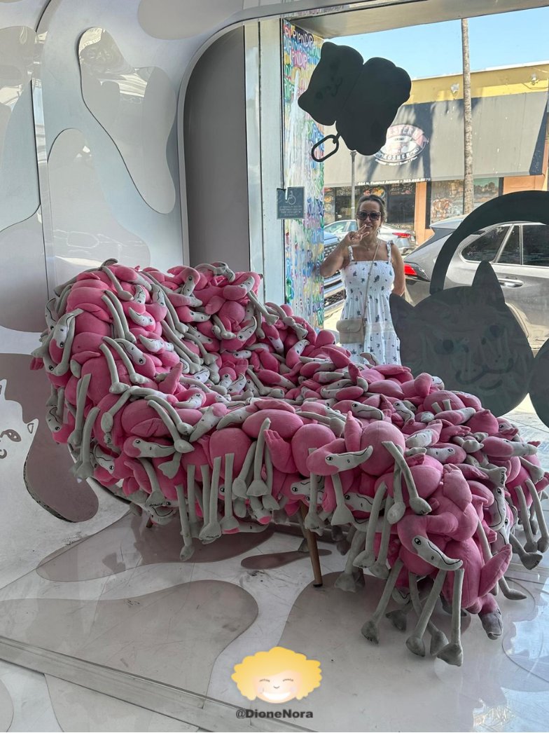 DioneNora's tweet image. Minha paixão por flamingos acabou conquistando toda a família; agora, qualquer item com esse tema faz todos pensarem em mim. Como resistir a uma poltrona dessas? Imagina um lutador grandalhão entrando numa loja só pra tirar essa foto! 🦩🩷☺️
#flamingos #móveis #família