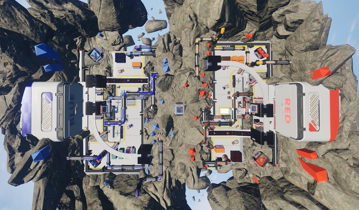 TrenchFootDev's tweet image. Took around 60 hours to learn the #Thelab from scratch in #Splitgate2 and build my first map &quot;The Portal Factory&quot;.  
Pretty happy with the results considering the limitations and some minor bugs. Made for Team Deathmatch. 

Map Code: H1W-WSE-BWP