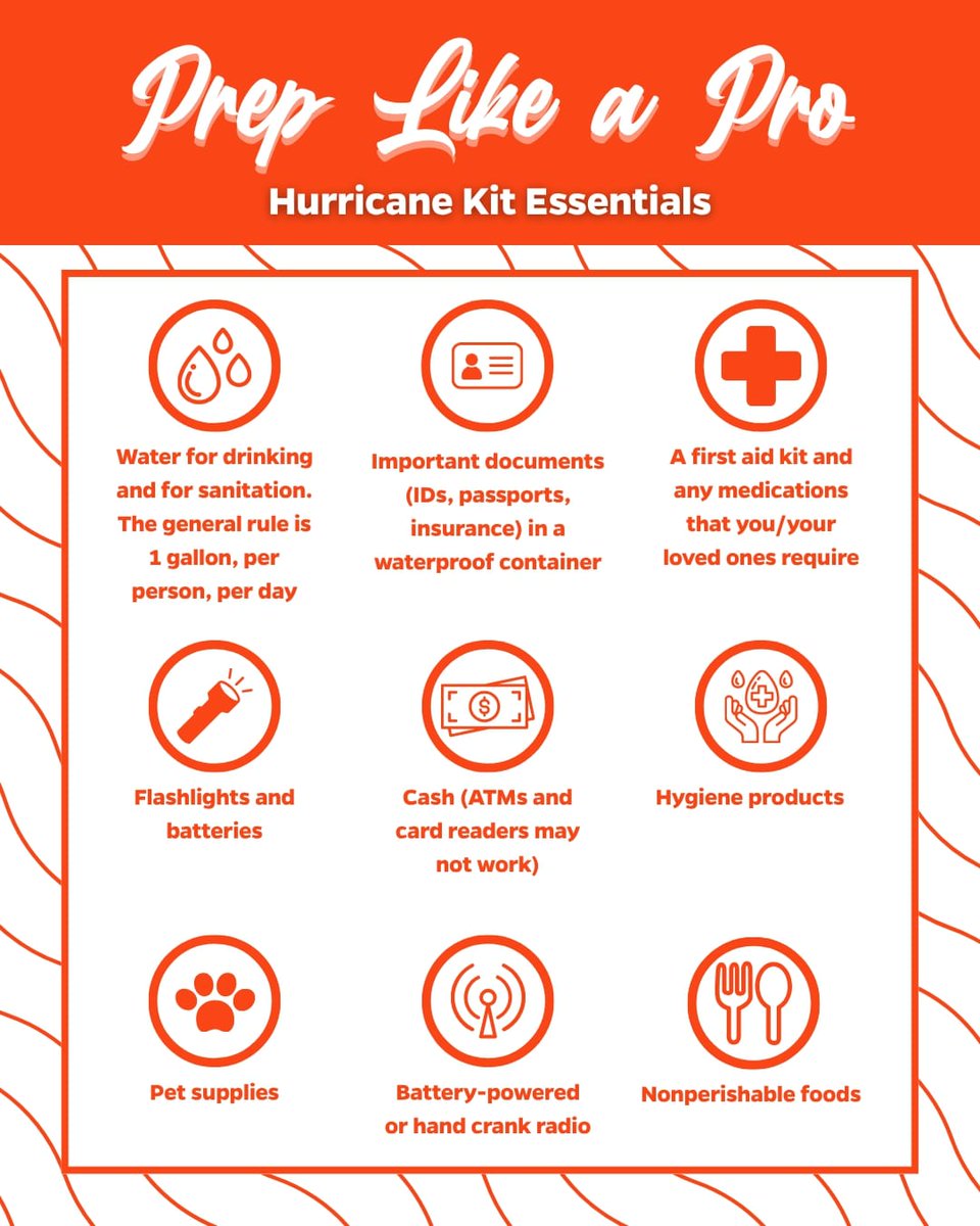 ⛈ Today marks the start of Florida’s hurricane season — a six-month period with an increased risk of storm development and more frequent, potentially stronger hurricanes. To help you stay safe and prepared, here are some key tips to keep in mind this season. (1/2)