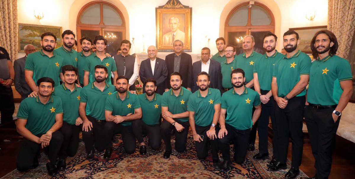 PPP (@mediacellppp) on Twitter photo President <a href="/AAliZardari/">AsifAliZardari</a> in a group photo with members of the Pakistan Cricket Team, at Governor House, Lahore President <a href="/AAliZardari/">AsifAliZardari</a> in a group photo with members of the Pakistan Cricket Team, at Governor House, Lahore
