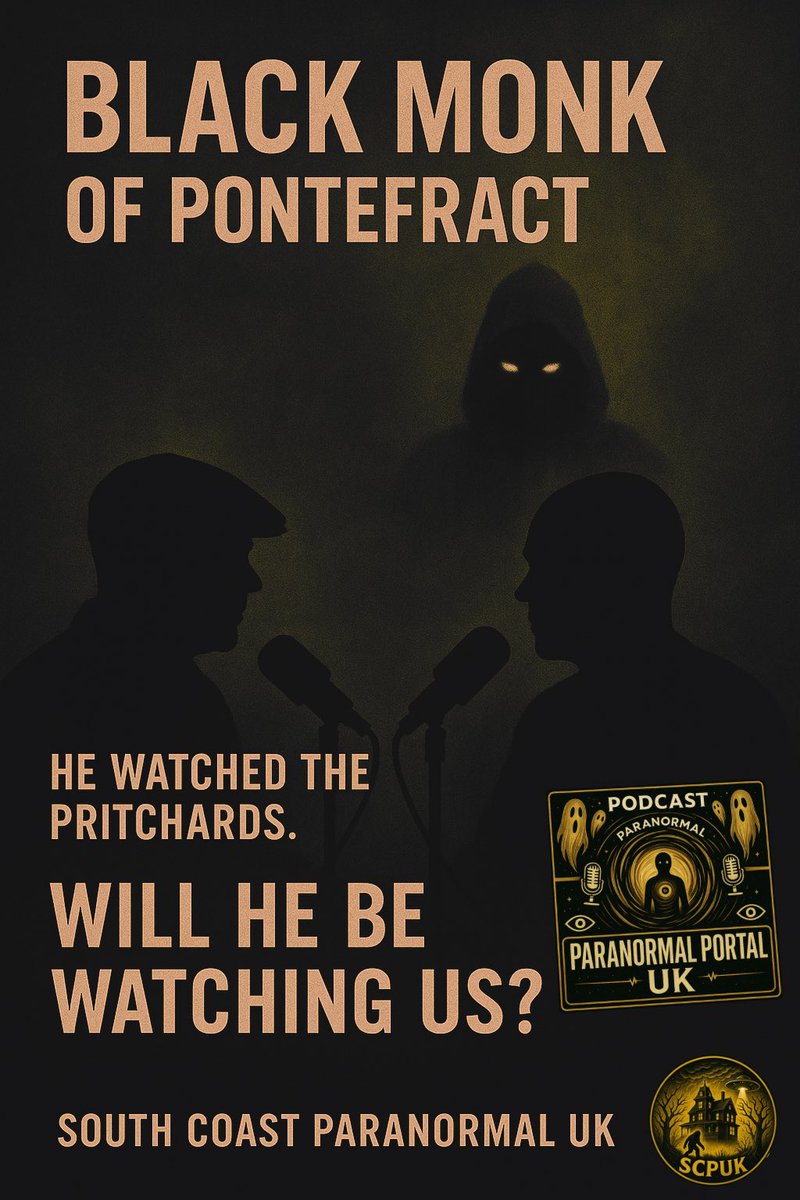 👻 RECORDING TOMORROW 👻 We’re diving into the haunting Black Monk of Pontefract for a 2-part Portal File on Paranormal Portal UK! 🎙️ Will he be watching us… Episode drops next Friday, June 6th. Stay tuned!  #BlackMonk #ParanormalPodcast #SouthCoastParanormalUK