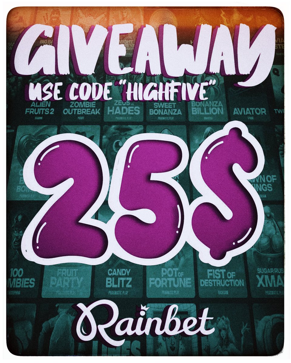 highfivelol's tweet photo. 💸25$ CASH GIVEAWAY💸

To join:
✅Leave your Rainbet username in the comments and tag a friend
✅Follow @highfivelol and retweet
✅Use code HIGHFIVE on @rainbetcom

*Extra entries rules apply (check comments) https://t.co/CPps4iTTT4