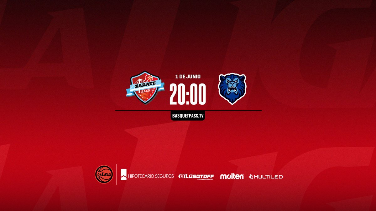 LigaNacional's tweet photo. ⚔️ ¡La serie por la permanencia sigue esta noche!

 🏟️ En el D.A.M. @zarate_basket busca igualar, @Argentino_junin quiere quedar match point 👇
https://t.co/33LgFia3Cf
