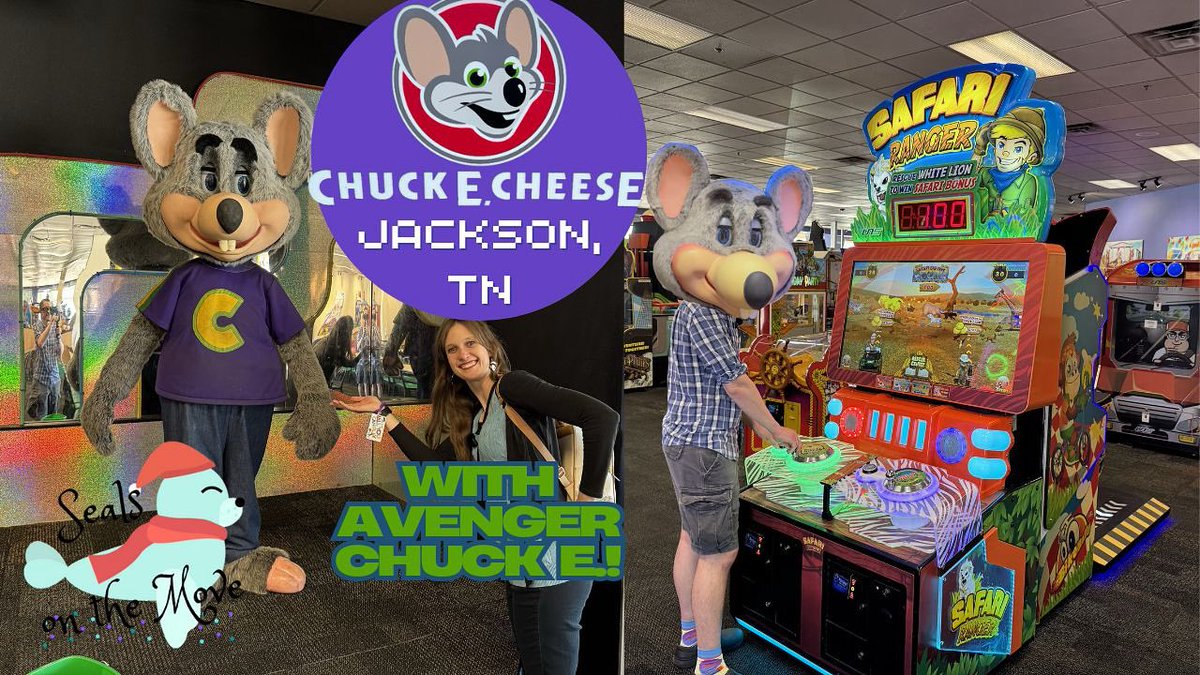 MoveSeals's tweet photo. Premiering today at 1:00 PM EST! Join us at the @ChuckECheese in Jackson, TN! This location has not been remodeled and still has Avenger Chuck E. #chuckecheese #Jackson #Tennessee #arcade #animatronic https://t.co/YKnrzHrMbL