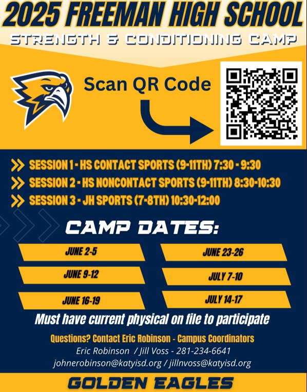 SAC Camp starts tomorrow athletes! 🏋🏽‍♂️💪

Championships are EARNED in the summer show up, lock in, and set the tone for 2025–26.

Let’s get to work Huskies!