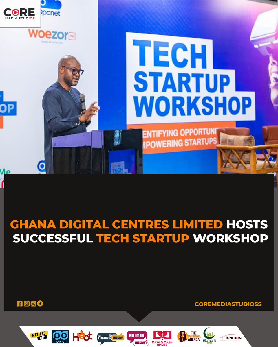 dutyworldhub's tweet photo. Ghana Digital Centers Limited hosts a successful Tech Startup workshop.
#techtrends #Tech #Startup #softwaredevelopment #TechAce360 #CoreMediaStudios #MonaIsBack https://t.co/xViuXuJpU8