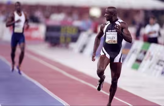 June 1, 1997:
Canadian Donovan Bailey and American Michael Johnson competed in a 150-metre race to determine the "World's Fastest Man". The race was held in front of 30,000 people at SkyDome in Toronto. 
Bailey won when Johnson pulled up at the 110m mark citing an injury.