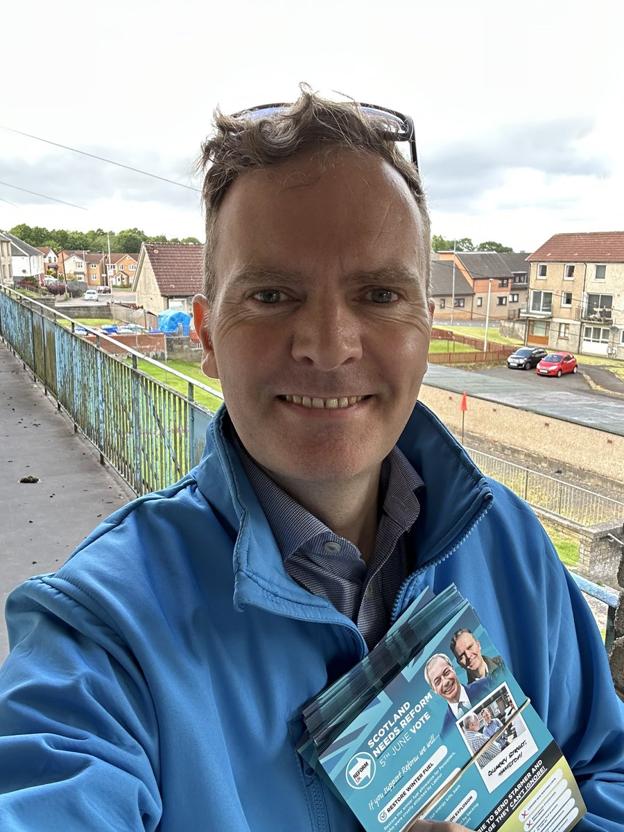 Cllr Ross Lambie (@cllrrosslambie) on Twitter photo Out on the doors of Hamilton, Larkhall & Stonehouse.
It was a massive day yesterday, and today we’re back in action..!
Vote <a href="/ReformUKScot/">Reform UK Scotland</a> on the 5th of June. Out on the doors of Hamilton, Larkhall & Stonehouse.
It was a massive day yesterday, and today we’re back in action..!
Vote <a href="/ReformUKScot/">Reform UK Scotland</a> on the 5th of June.