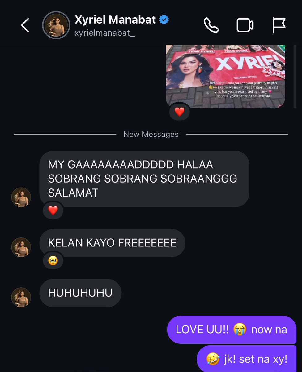 this girly, <a href="/xmnbt/">Xyriel Manabat</a> taking the time to reply to her fans is the most wholesome thing everrr and wanting to  meet us 💗!!