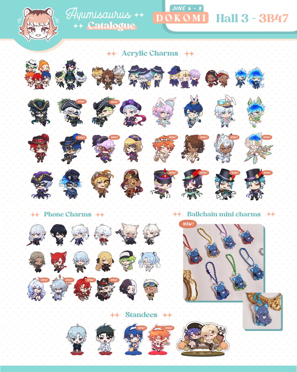✦ DOKOMI CATALOGUE ✦

Heya!! Here is my catalogue for Dokomi 2025 🌷✨

📍You can find me at Hall 3 Booth 3B47 

I can’t believe that it’s already next week, I’m so excited and looking forward to seeing everyone again 🥹💗💗💗

#dokomi2025 #ArtistsofDokomi2025

1/2