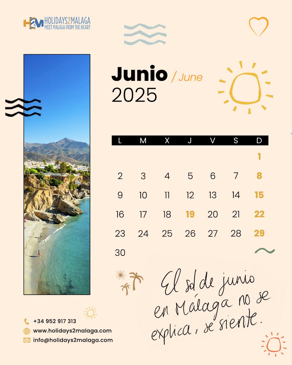 #BienvenidoJunio ☀️🍺 🏖️ #welcomejune 

☀️ Ven visitar la 𝐂𝐎𝐒𝐓𝐀 𝐃𝐄𝐋 𝐒𝐎𝐋 de #Andalucía y disfruta de los mejores #apartamentosturísticos con 𝐇𝐎𝐋𝐈𝐃𝐀𝐘𝐒𝟐𝐌𝐀𝐋𝐀𝐆𝐀. 

🏠 holidays2malaga.com
📧 info@holidays2malaga.com
☎️ +34644033138

#costadelsol #andalucia