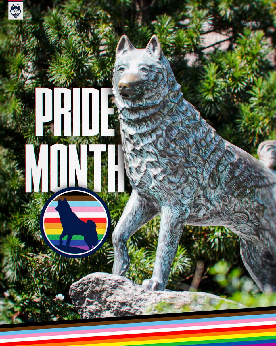 UConn Huskies (@uconnhuskies) on Twitter photo Happy #PrideMonth 🏳️🌈💙 Happy #PrideMonth 🏳️🌈💙
