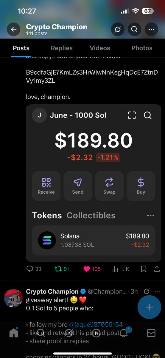 dior_Kelly1's tweet photo. @jaqueli87056164 @ChampionnCrypto AQMyGsHEpgd56uZdv9TNR1fe5YFmjsoXHMo73dnroGCG https://t.co/iFQzvkkBEY