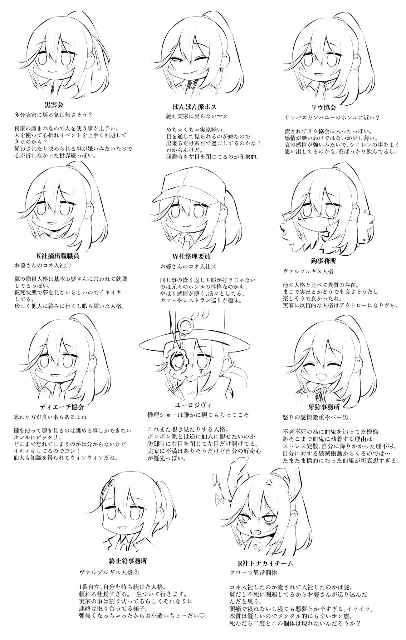 リンバスカンパニー社員証12点＋　リンバスカンパニー人格牌12点 リンバスカンパニー社員証12点＋ リンバスカンパニー人格牌12点