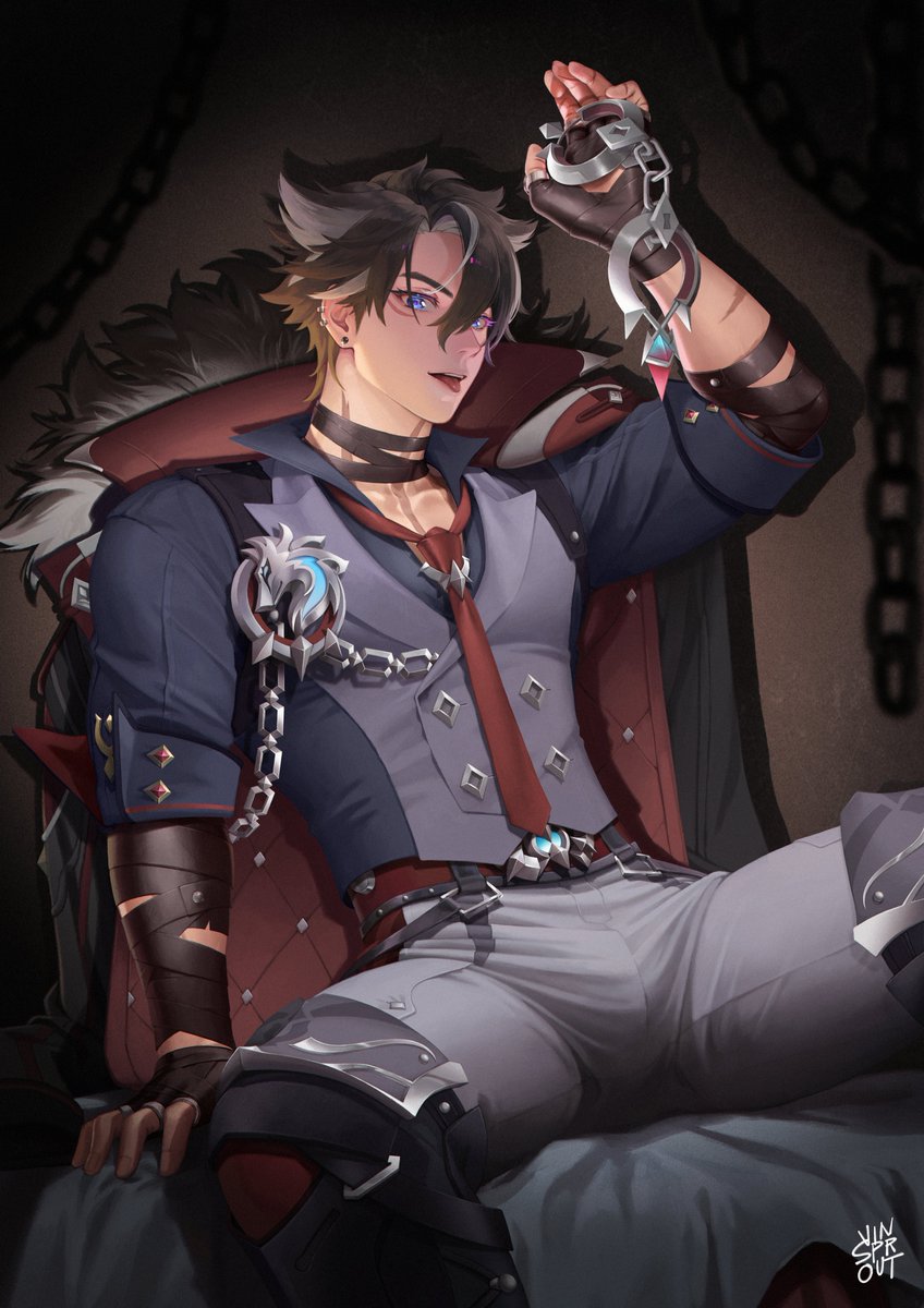 vinsprout's tweet photo. ⛓️⛓️
 #Wriothesley https://t.co/MOmx1IC76U