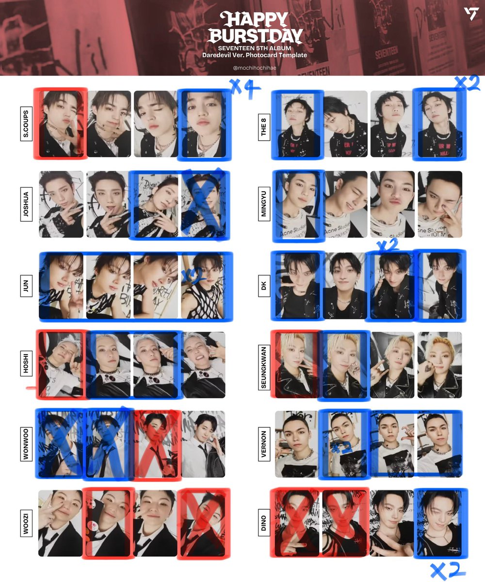 세븐틴 캐럿반 포카 교환
 
💙 있어요
❤️ 구해요

반택, 끼택 사용
여러 장 우대

에스쿱스 정한 조슈아 준 호시 원우 우지 디에잇 민규 도겸 승관 버논 디노