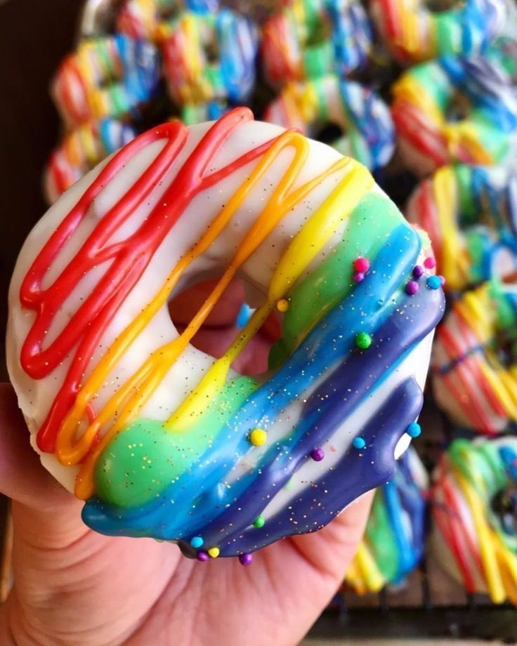 GoNuts_SM's tweet photo. Happy pride month everyone!! Like usual we have themed donuts being made for this special time of the year! https://t.co/0VavkQJauf