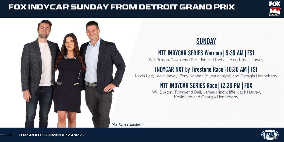 FOX Sports PR (@foxsportspr) on Twitter photo An <a href="/IndyCarOnFOX/">INDYCAR on FOX</a> doubleheader from the #DetroitGP begins now with the <a href="/INDYNXT/">INDY NXT by Firestone</a> race, followed by the <a href="/IndyCar/">NTT INDYCAR SERIES</a> race on FOX ๐๏ธ An <a href="/IndyCarOnFOX/">INDYCAR on FOX</a> doubleheader from the #DetroitGP begins now with the <a href="/INDYNXT/">INDY NXT by Firestone</a> race, followed by the <a href="/IndyCar/">NTT INDYCAR SERIES</a> race on FOX ๐๏ธ