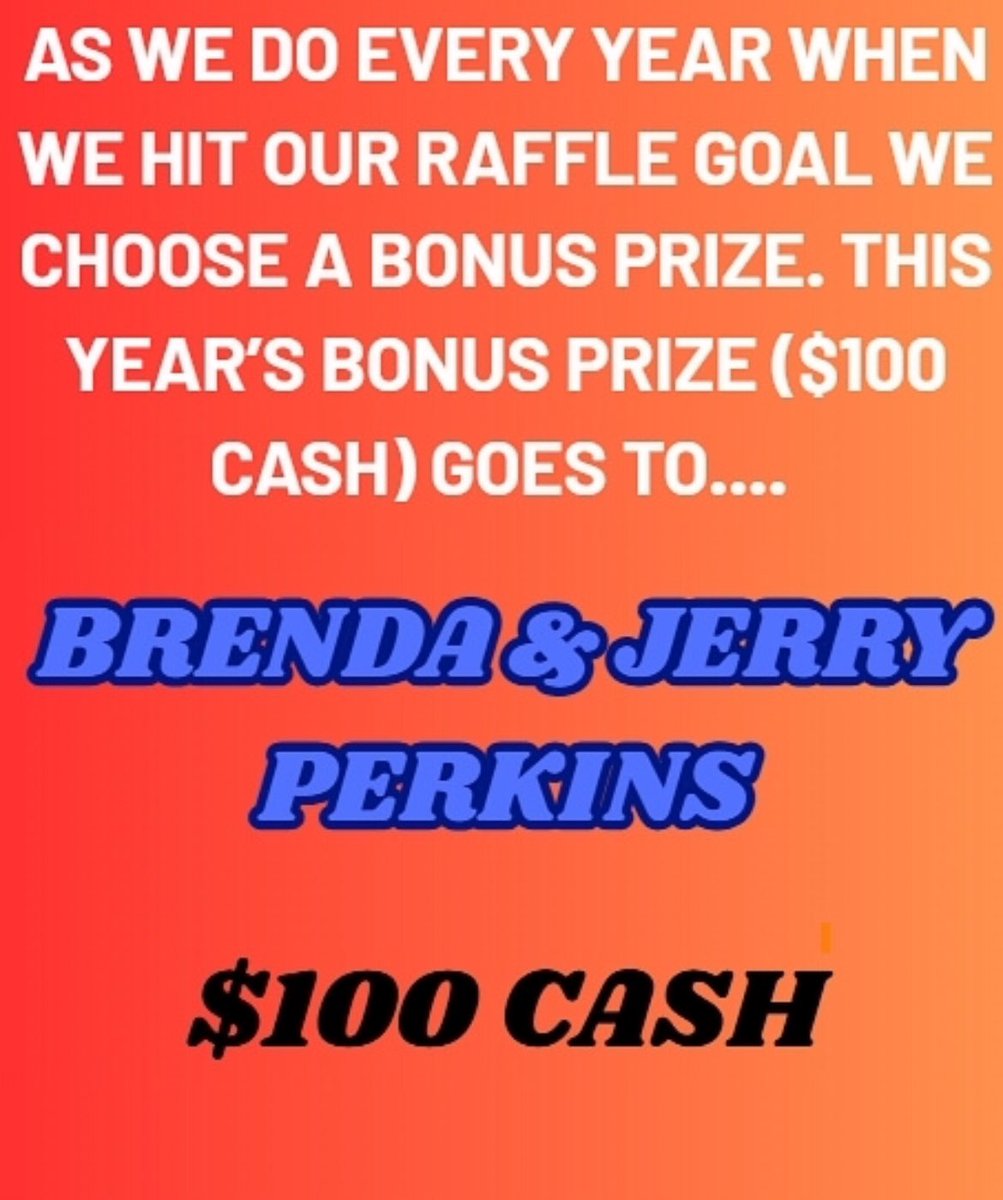 Scots Raffle Blitz Winners…
Thank you to everyone who supported this raffle and continue to support the program!