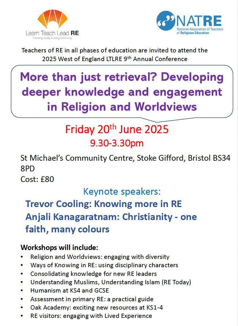 Ed Pawson (@ed_pawson) on Twitter photo Teachers of RE: join us for the LTLRE conference in Bristol on 20/6 to listen to Trevor Cooling and Anjali Kanagaratnam <a href="/ltlre/">Learn Teach Lead RE</a> <a href="/RE_Hubs/">RE Hubs</a> <a href="/NATREupdate/">NATRE</a> <a href="/Ad_Robertson/">Adam Robertson</a> eventbrite.co.uk/e/ltlre-annual… Teachers of RE: join us for the LTLRE conference in Bristol on 20/6 to listen to Trevor Cooling and Anjali Kanagaratnam <a href="/ltlre/">Learn Teach Lead RE</a> <a href="/RE_Hubs/">RE Hubs</a> <a href="/NATREupdate/">NATRE</a> <a href="/Ad_Robertson/">Adam Robertson</a> eventbrite.co.uk/e/ltlre-annual…