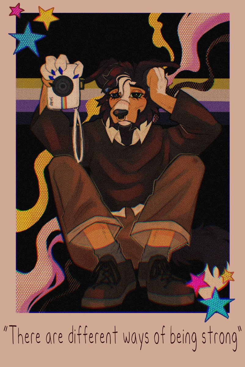 HAPPY PRIDE!!!!🏳️‍🌈🏳️‍⚧️ 🩷💛💙 • 💛🤍💜🖤 

🎨: <a href="/Sunny_days_Art/">☀️Sunny ☀️</a> , <a href="/Rodeyote/">Fangz</a>