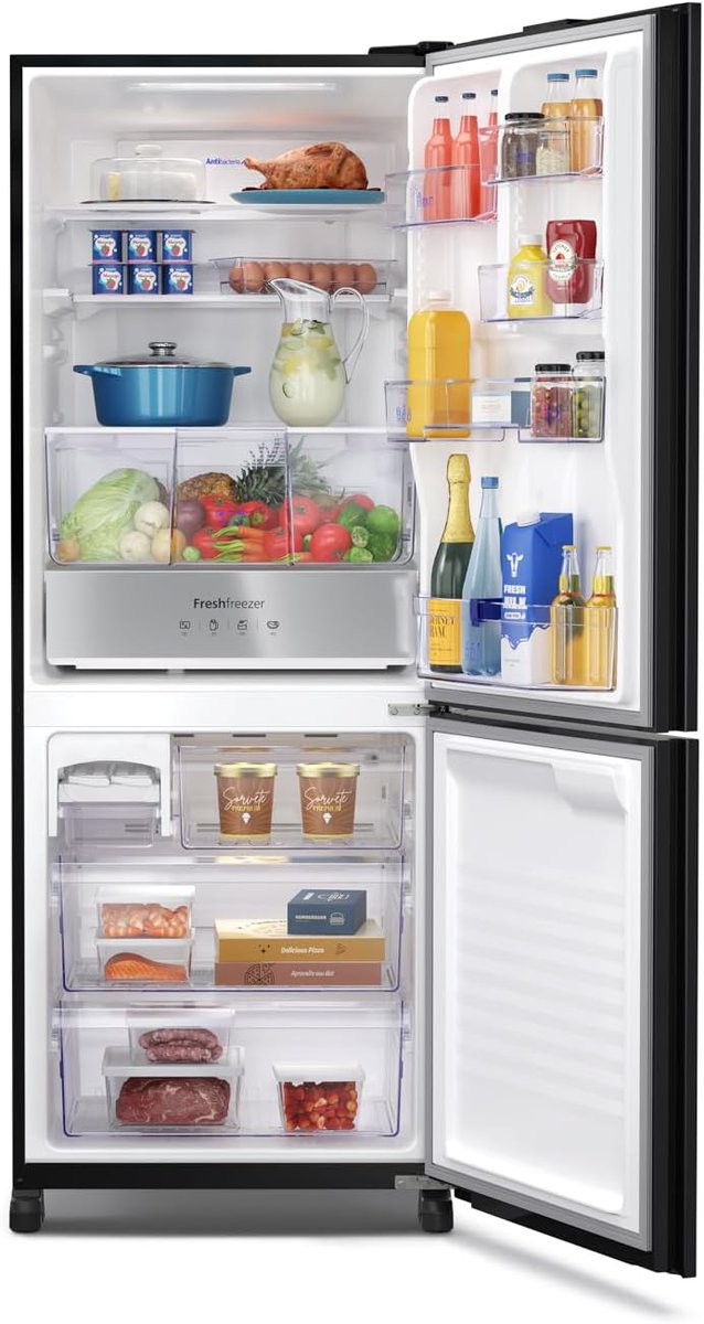 achadinh_online's tweet image. 🖤 Geladeira Panasonic BB65 Black Glass 450L
❄️ Inverse Frost Free
⚡ Econômica e silenciosa
✨ Design premium em vidro espelhado
🔬 Antibacteriano + gaveta FreshZone
🔌 127v
📩amzn.to/4mI8N8q

#GeladeiraPanasonic #BlackGlass #FrostFree #PanasonicBB65 #VendoGeladeira