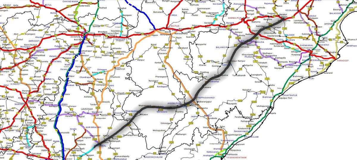 NirajKumarBehe1's tweet photo. Proposing a missing link between Warangal, Telengana &amp; Palalaharha Odisha for direct connection for Kolkata &amp; Hyderabad @CMO_Odisha @PWD_Odisha @NHAI_Official @nitin_gadkari @AshwiniVaishnaw @PrithivirajBJP @malvikadevibjp @dpradhanbjp @OfficeOfNG https://t.co/tk2z6gjbUd