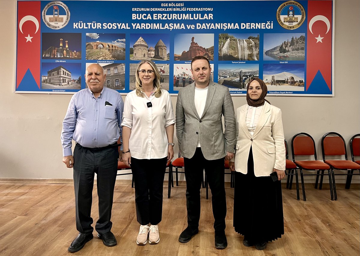 CihangirSagir's tweet photo. Buca Erzurumlular Derneği’ni, kıymetli vekilimiz Ceyda Bölünmez Çankırı ile birlikte ziyaret ettik. https://t.co/5ATn3rBN2b