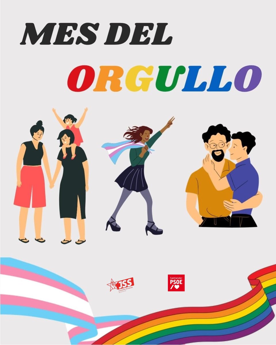 JSdeSantander's tweet image. 🌈 ¡Comienza el Mes del Orgullo LGTBI+!
Desde las las Juventudes Socialistas nos sumamos con fuerza a esta celebración de diversidad, derechos y visibilidad.
Estad atentas y atentos a nuestras redes.
La lucha por la igualdad no descansa. ¡Este Orgullo también es tuyo! ✊❤️&quot;