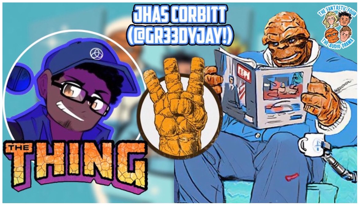 THE FIRST FAMILY. (@f4_tad) on Twitter photo With this next casting announcement, please meet <a href="/Gr33dyJay/">Gr33dy Jay</a>, who is lending his voice to the Yancy Street raised, ever-lovin’, blue eyed Ben Grimm! But you, dear listener, can call him… THE THING!
🧱✊IT’S CLOBBERIN’ TIME! ✊🧱 With this next casting announcement, please meet <a href="/Gr33dyJay/">Gr33dy Jay</a>, who is lending his voice to the Yancy Street raised, ever-lovin’, blue eyed Ben Grimm! But you, dear listener, can call him… THE THING!
🧱✊IT’S CLOBBERIN’ TIME! ✊🧱