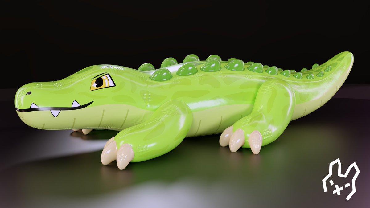 An #inflatable Crococococodile, more creatures to come!

#pooltoy #空ビ #crocodile