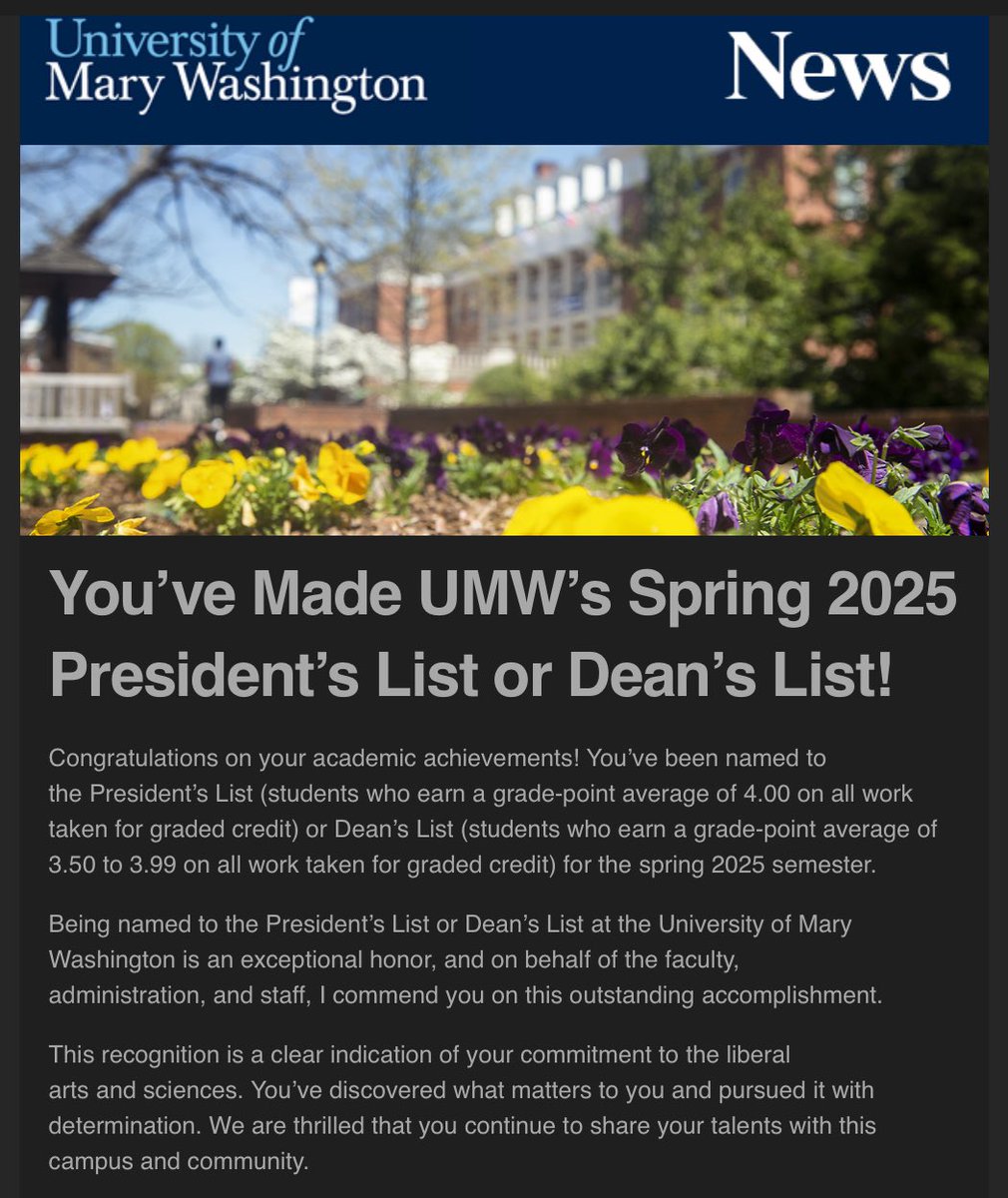 Recap Spring Semester:
Win a conference championship ✅
Make it to NCAA Sweet 16 ✅
Academically be Dean’s/ President’s list ✅
