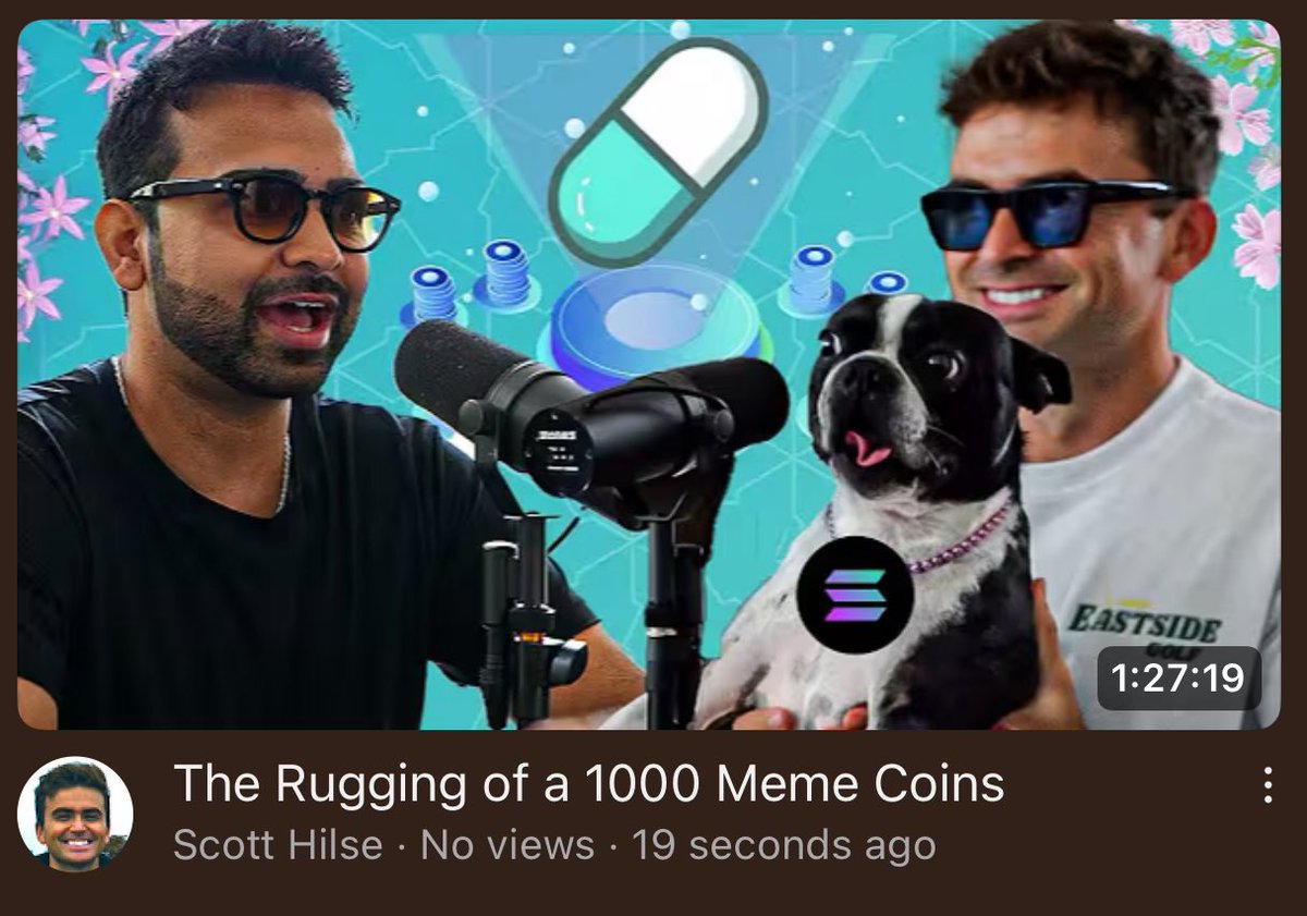 New podcast out with a self proclaimed meme coin rugger who has launched 1000s of meme coins in the past year. 

Very interesting stuff!