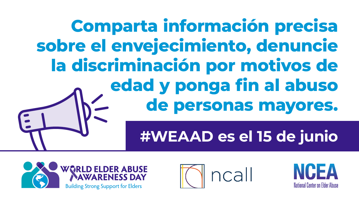 🛑 June is World Elder Abuse Awareness Month #WEAAD 🛑

#LACountyAD joins @nceaatusc to raise awareness about elder abuse, neglect &amp; exploitation. Everyone deserves to age safely with dignity, respect.

💜 Learn the signs. Support prevention.
🔗 eldermistreatment.usc.edu/weaad-home