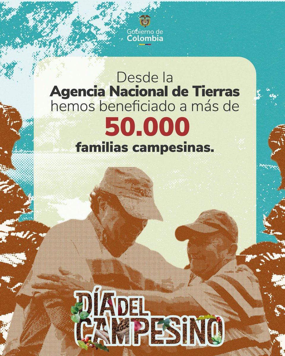 miguelmartinp's tweet photo. Gracias a la #ReformaAgraria, 🌱 le cumplimos al campesinado distribuyendo de manera más justa los recursos, empoderando a quienes trabajan la tierra y promoviendo un desarrollo más equitativo. 🫱🏿‍🫲🏼 ¡Esto se convierte en un paso clave hacia un futuro más justo! #RevoluciónCampesina https://t.co/9Dl82e2YVB