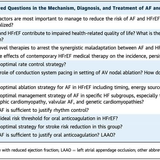 🔴Atrial Fibrillation &amp; HFrEF: New Assessment of an Old Problem⤵️ #2024Review  

🔹jacc.org/doi/10.1016/j.…
 #FOAMed #MedEd #medstudent #paramedic #Cardiology #CardioEd #medtwitter #meded #CardioTwitter #cardiotwiteros  #MedX #cardiovascular #MedTwitter #medical