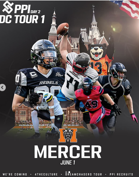 Lars Waldvogel (@lars_waldvogel) on Twitter photo Day 2 dreamchasertour 2025 with @ppirecruits
We will be at Mercer University camp! <a href="/coach_mjacobs/">Mike Jacobs</a> <a href="/CoachJones_25/">Fred Jones</a> Day 2 dreamchasertour 2025 with @ppirecruits
We will be at Mercer University camp! <a href="/coach_mjacobs/">Mike Jacobs</a> <a href="/CoachJones_25/">Fred Jones</a>