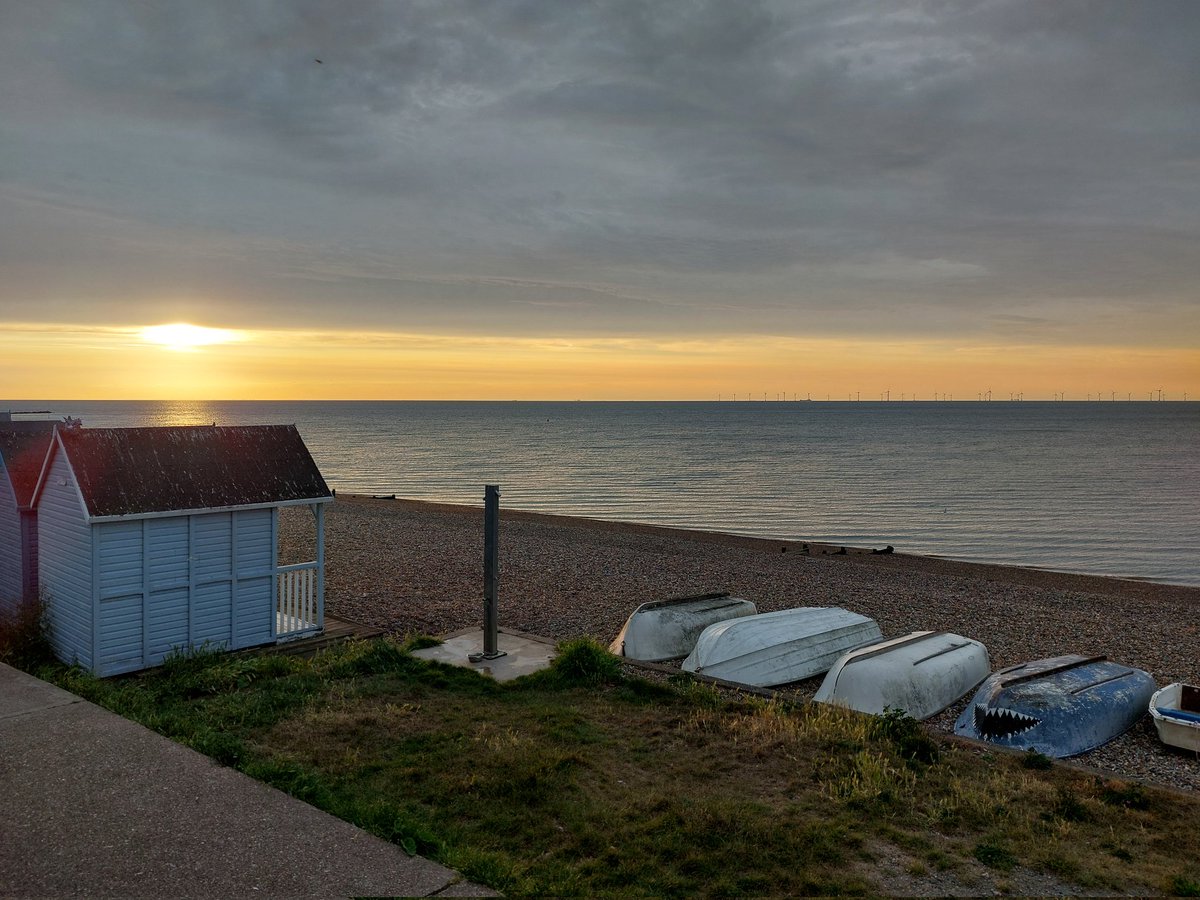 Herne Bay last night, from the window of the angling club between quiz rounds