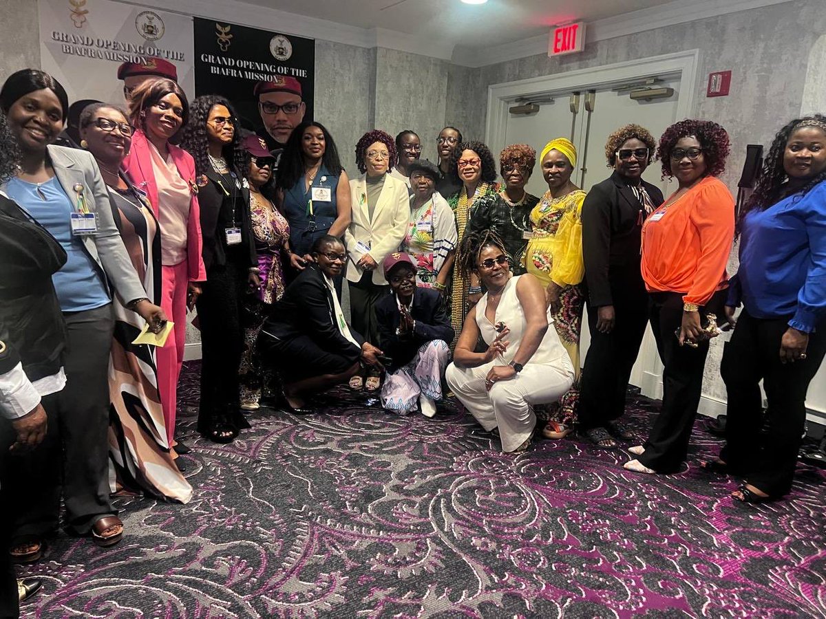 Ability USB (@abilitybiafra) on Twitter photo Breaking:
Thank you so much Biafrans, women rock the world 🌎
Our leader <a href="/MaziNnamdiKanu/">Mazi Nnamdi Kanu</a> once said, whenever UMU’ADA rise Biafra has come and here we are today.
Prophet Mazi Nnamdi Kanu has always been right👍🏻
Thank you so much our living heroes
<a href="/MaziNnamdiKanu/">Mazi Nnamdi Kanu</a>
<a href="/simon_ekpa/">Simon Ekpa</a> Breaking:
Thank you so much Biafrans, women rock the world 🌎
Our leader <a href="/MaziNnamdiKanu/">Mazi Nnamdi Kanu</a> once said, whenever UMU’ADA rise Biafra has come and here we are today.
Prophet Mazi Nnamdi Kanu has always been right👍🏻
Thank you so much our living heroes
<a href="/MaziNnamdiKanu/">Mazi Nnamdi Kanu</a>
<a href="/simon_ekpa/">Simon Ekpa</a>